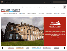Tablet Screenshot of barnsley-museums.com